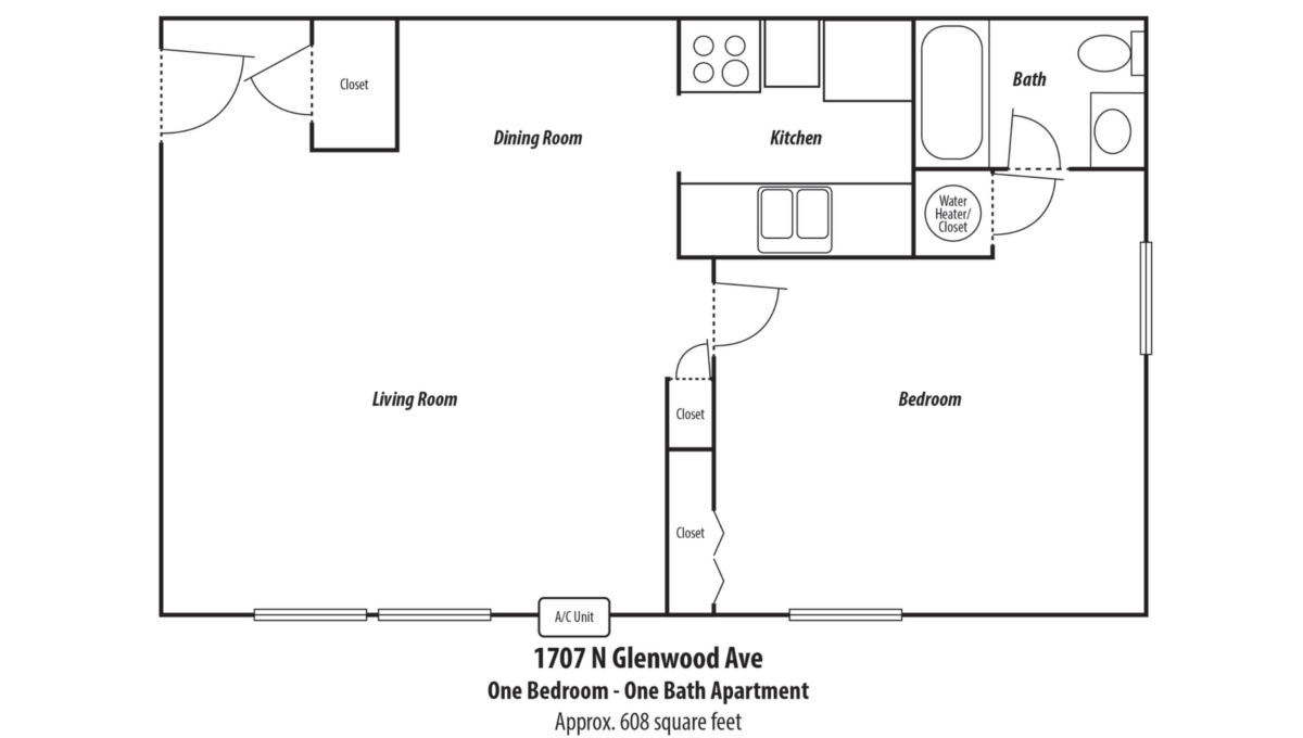 1707 Glenwood Floor Plan